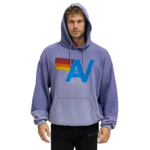 VINTAGE LOGO RELAXED PULLOVER HOODIE - FADED GRAPE