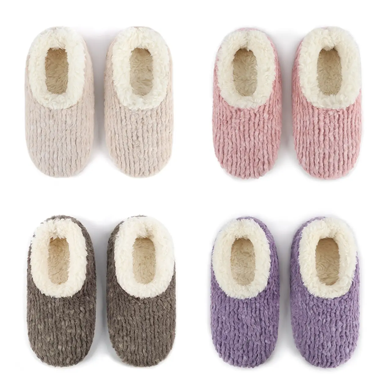 Teddy Bear Fur Snoozies Slippers - Womens
