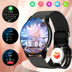 Multifunctional Smartwatch 1.28 Inch HD Screen Dual Strap Gift Steel Band Wireless Calling Sports Features Custom Wallpaper iOS Android Compatible
