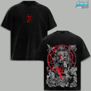Doom Slayer Graphic Tee, DOOM Game Streetwear Outfit, Dark Gamer T Shirt, Unisex Casual Fashion, Oversized Gaming Shirt Gift
