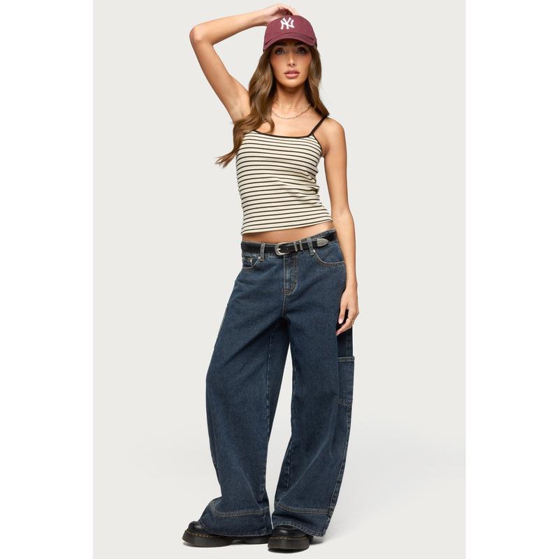 Gretta Striped Ribbed Tank Top