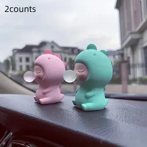2 Bubble Dinosaur Car Decorations, Cute Creative Small Ornaments, Car Interior Decoration Accessories, Adorable Car Accessories