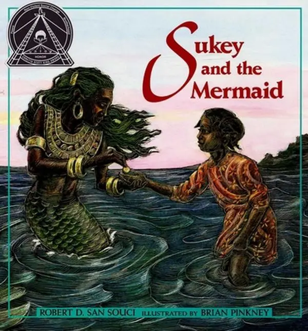 Used Children's Magic Girl Luminous Illustrated Fiction Literature Paperback - Sukey and the Mermaid by Robert D. San Souci (English) - Escape-Focused School & Educational Supplies