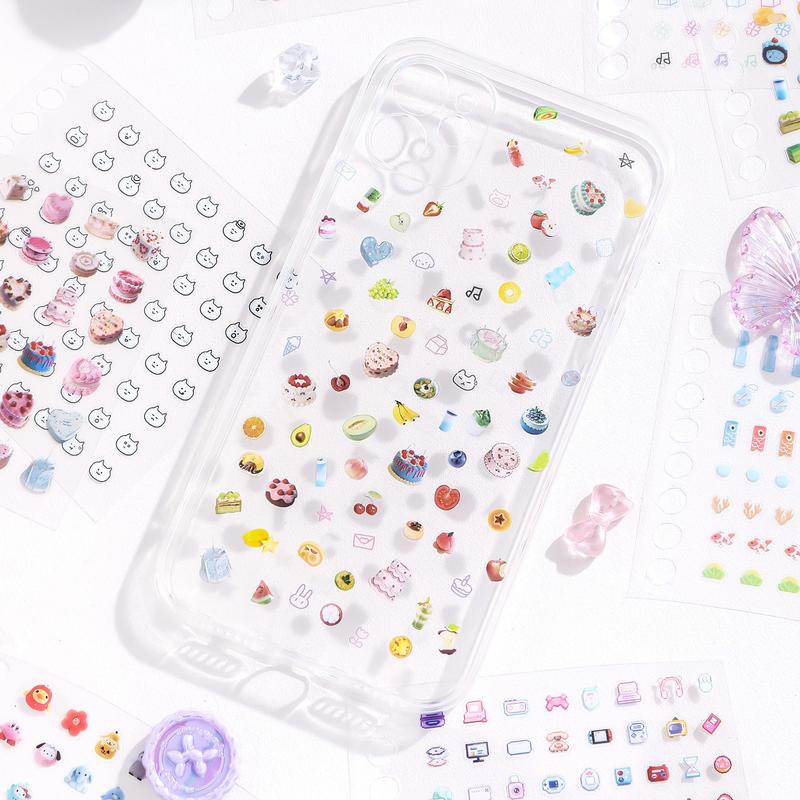 25 Sheets Mini Fairy Tale Sticker Book 2.0 Series Handmade Decoration, Creative Collage Materials DIY Scrapbook Diary Frame Background Gift Packaging Greeting Card Phone Case Water Cup Sticker Album