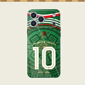 Mexico Fans Phone Case -Number "10", "4", "9", "11" Phone Case - Road to the WC 26 Number Hard PC Glossy Phone Case for iPhone 17ProMax 16, 15, 14, 13, 12, 11 ProMax, Pro, Plus Phone Case