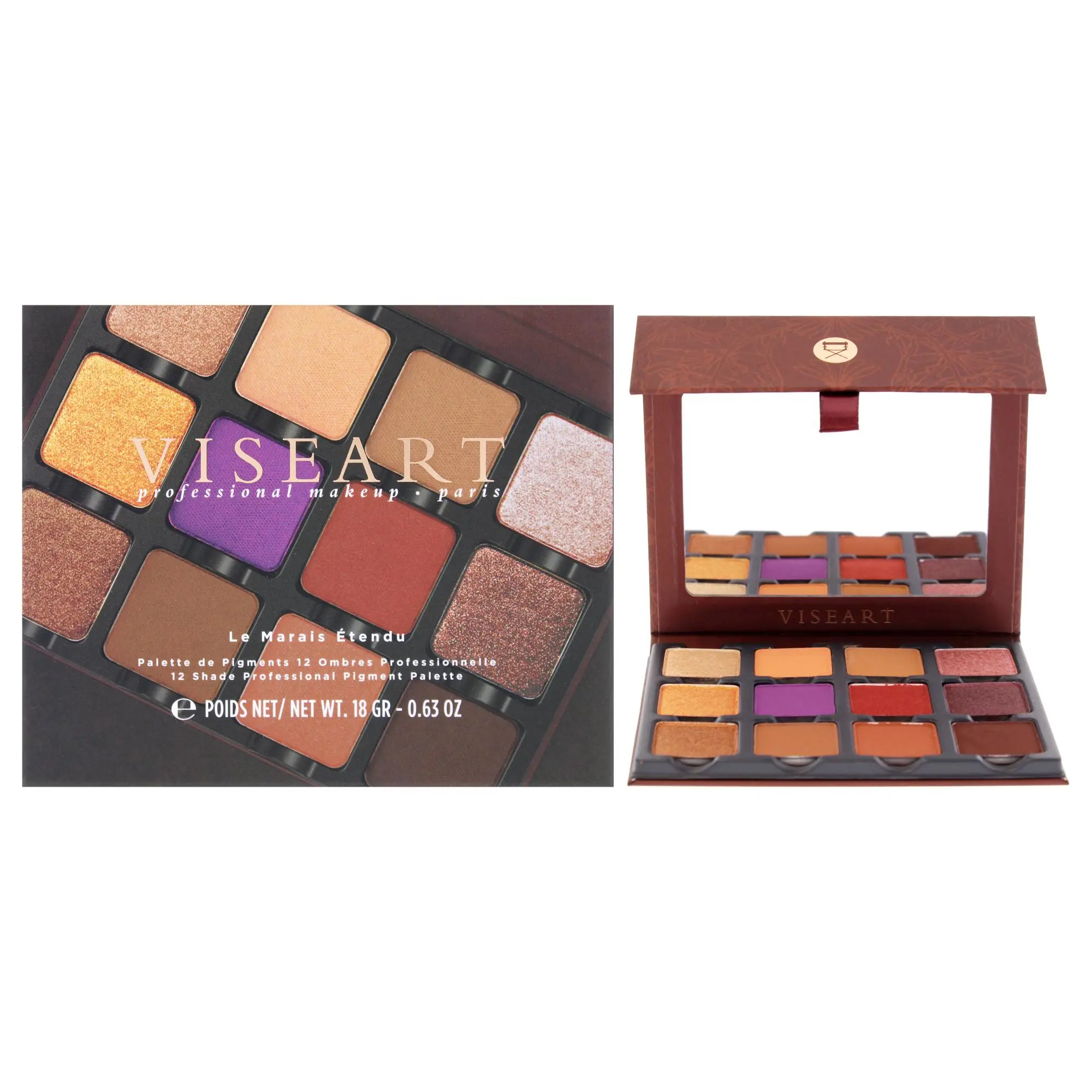 Viseart Paris Le Marais Etendu Eyeshadow Palette - Women's Makeup, 0.63 oz Eye Shadow