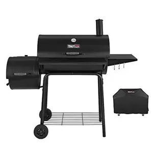 Royal Gourmet CC1830SC Charcoal Grill Offset Smoker with Cover, 811 Square Inches, Black, Outdoor Camping Ample Space