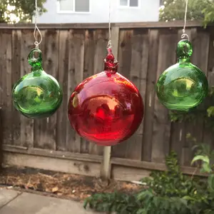 Customizable Hanging Blown Glass Orbs ~ Inside Out Memory Balls - Color variety and Themes for everyday, space and ocassion
