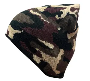 COUVER Unisex Camouflage Beanies -Cuffless or Cuffed
