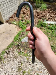 12 in hand forged tent stake