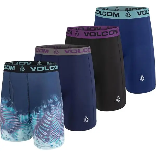 Volcom Men's Poly-Spandex Performance Boxer Briefs Underwear