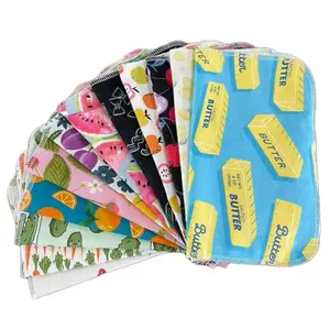 Food Variety Pack - Eco-Friendly Reusable Kitchen Paper Towel Replacement Cotton Household Wiping Cloth Wipes