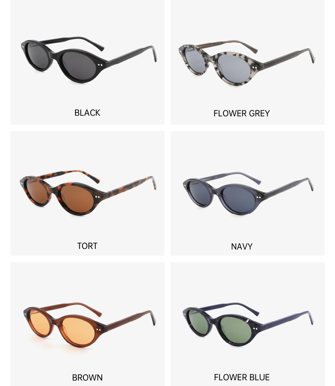 Alloio sunglasses, classic floral cat-eye oval glasses for women, with UV400 protection—ideal for parties, street photography, and outdoor activities.