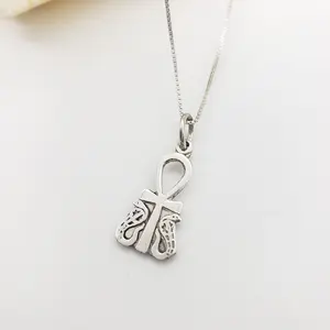Egyptian Ankh and Wadjet Cobra Pendant Necklace - Made in Egypt