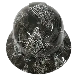 Masonic All-Seeing Eye - Custom Hydro Dipped Full Brim Hard Hat
