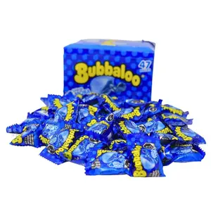 Bubbaloo Blueberry Mora Azul Flavor Liquid Filled Bubble Gum 47 Pieces