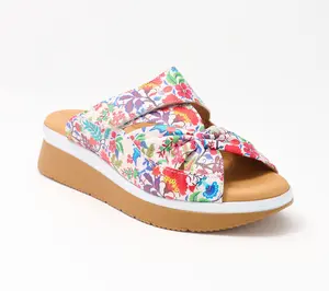 Adesso Leather Adjustable Bow Mules - Lexi Adesso Leather Adjustable Bow Mules - Lexi