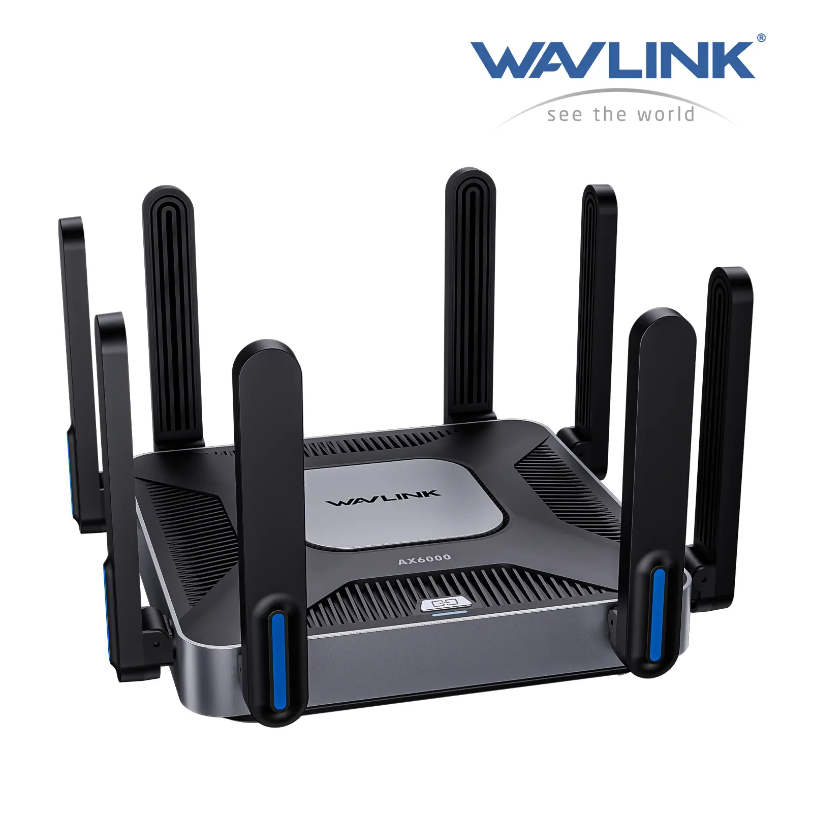 WAVLINK AX6000 Dual-Band WiFi 6 Gaming Router - 6000Mbps High Speed WiFi, 2.5G Multi-Gig Ports, Quad-Core CPU, WPA3 & VPN Security, Strong Reliable Signal, Minimizes Buffering, Up to 2,150 Sq. Ft. Coverage, Repeater Function, for Home/Office Use