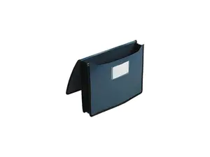 Smead 71503 Premium 5 1/4 Inch Expansion Wallets, Poly, Letter, Navy Blue