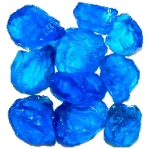 212 MAIN Recycled Chunky Turquoise Tumbling Finish Landscape Glass - Medium (0.5-1 in.), 25 lbs, Water-Safe for Aquarium & Landscape Applications