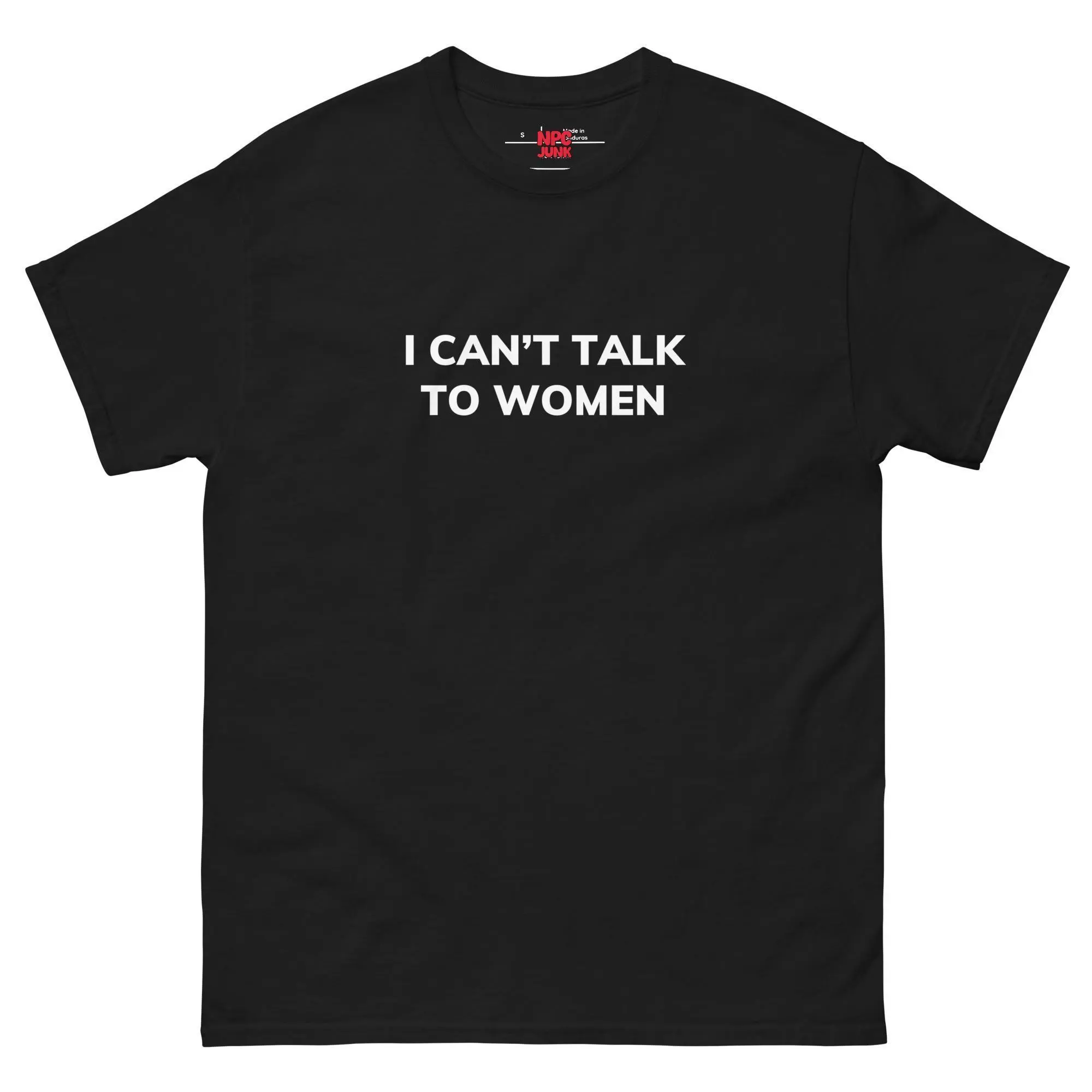 I Can’t Talk to Women Unisex Heavy Cotton Tee – Funny Awkward Humor Shirt