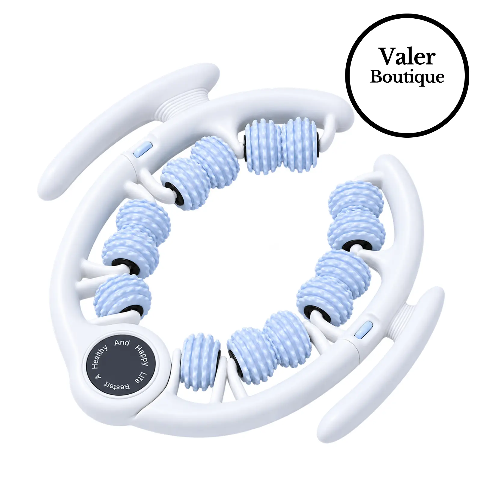Cellulite Massage Roller Relaxing Massage Tool Ring for Thigh Calf & Waist Foam Roller for Daily Stretching & Recovery Body Care