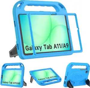 BMOUO Kids Case for Samsung Galaxy Tab A11 8.7 Inch 2025/A9 8.7" 2023 /Tab A7 Lite 8.7" 2021- with Built-In Screen Protector, Shockproof Samsung Galaxy Tab A11/A9/A7 Lite Case 8.7 Inch - Blue
