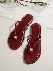 Women's Solid Color Sandals, Guinevere Flat Sandals, Lightweight Open-Toe Casual Flat Shoes, Soft Sole Flip Flops, Suitable for Indoor and Outdoor Wear Footwear