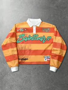 Unisex Striped Short Sleeve T-Shirt, Letter Print Design, Casual Fitted Top, Simple and Elegant Style, Perfect for Daily Wear, Cropped