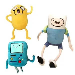 28-42cm Adventure Time Plush Toys Finn Jake Penguin Dolls Soft Stuffed Animal Plushes for Kids Birthday Gifts Party Decoration popular