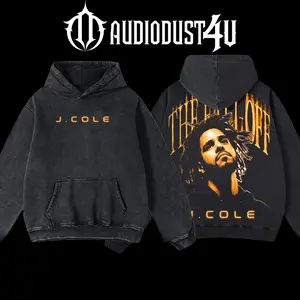 AudioDust4U J. Cole THE FALL OFF Rap V3.0 Menswear Hoodie & T-shirt - 100% Premium Cotton, Oversized Fit, Pre-Washed Classic Style Tops for Men