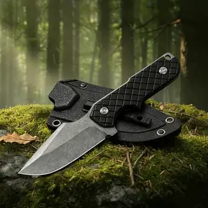 Fishing Knife,G10 Handle,Knife with K Sheath,CNC Numerical Control Fine Grinding Process,Lightweight Design,for Camping,Fishing,Hiking,Men's gift