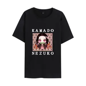 Nezuko Kamado Chibi T-Shirt – Cute Demon Slayer Anime Tee | Kawaii Pink Eyes Design | Soft Cotton | Sizes S–5XL