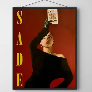 Sade Poster, Iconic Celebrity Photo Print, Retro Soul Music Wall Art, 80s Pop Culture, Feminine Poster