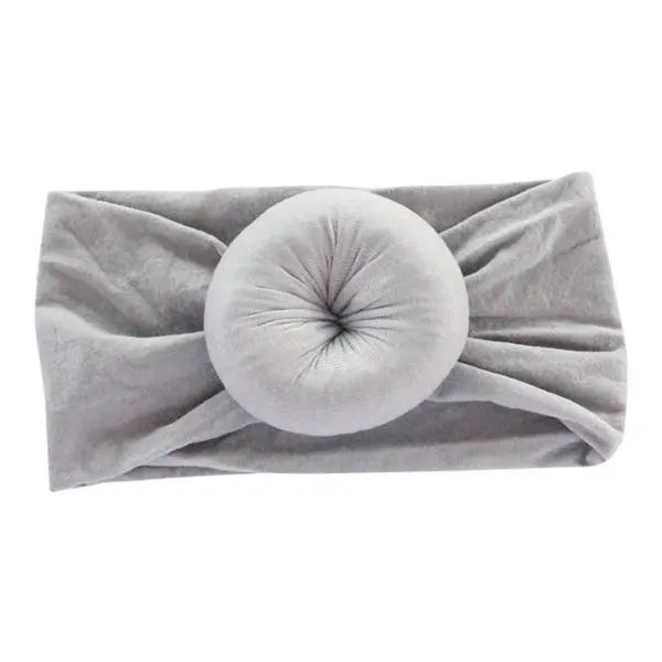 SALE Gray Nylon Turban Style Headwrap