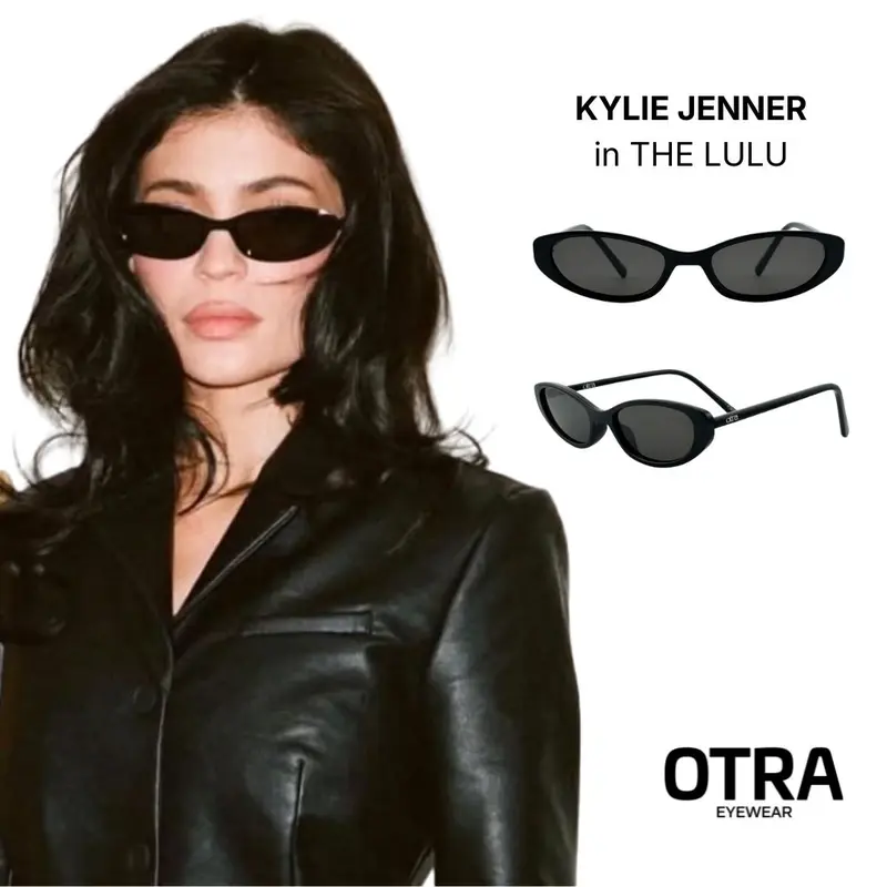OTRA x Grandquist Maddy Black Oversized Sunglasses -Chunky Aviator