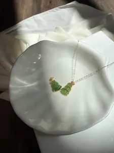 High Quality Jade Pendant Gourd with 18K Gold, Cat Eye Nephrite Hulu