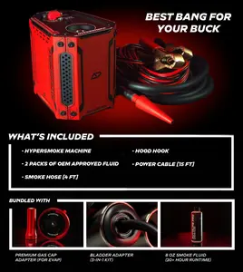 HyperSmoke by AutoLine Pro (Premium Leak Detection Bundle) | Includes Best Selling Adapters, Bladder Adapter, Premium Gas Cap Adapter, and Additional Bottle of Fluid