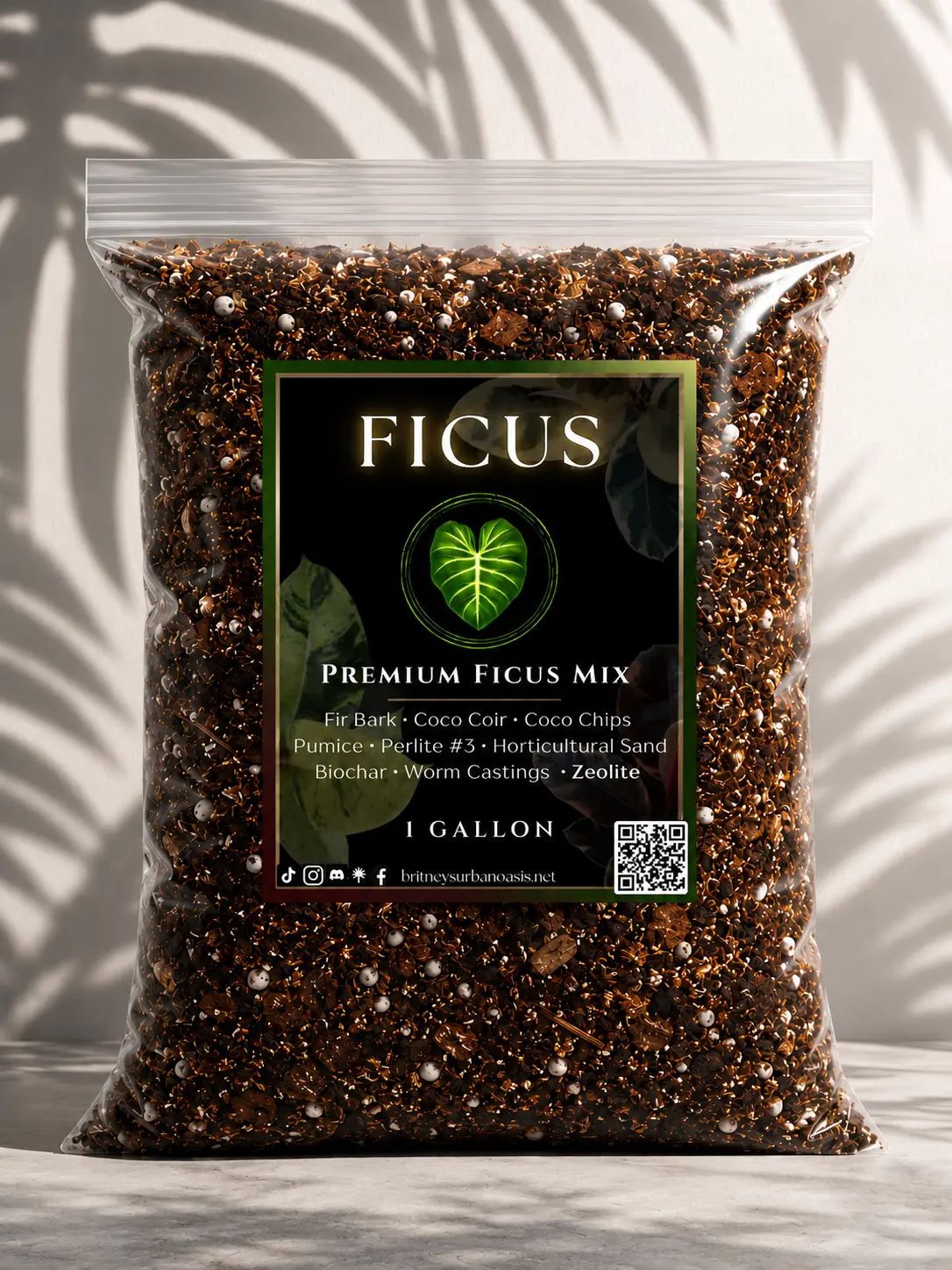 Ficus Mix — Structured, Well-Draining Potting Mix for Indoor Ficus | Peat-Free Blend