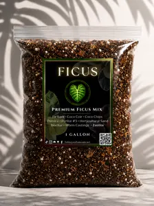 Ficus Mix — Structured, Well-Draining Potting Mix for Indoor Ficus | Peat-Free Blend