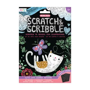 Cutie Cats Scratch and Scribble Mini Scratch Art Kit
