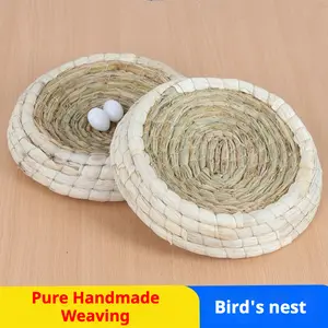 Pigeon Supplies, Pigeon Nest, Grass Nest, Bird Nest, Pigeon Bed, Pure Hand-Woven Grass Nest, Chicken Nest, Chick Bed, Chick Hatching Bed, Comfortable And Breathable Pigeon Nest,Chicken Little Bed