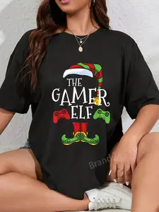 100% Cotton Gamer Elf Christmas Family Matching Funny I'm The Gaming Elf T-Shirt