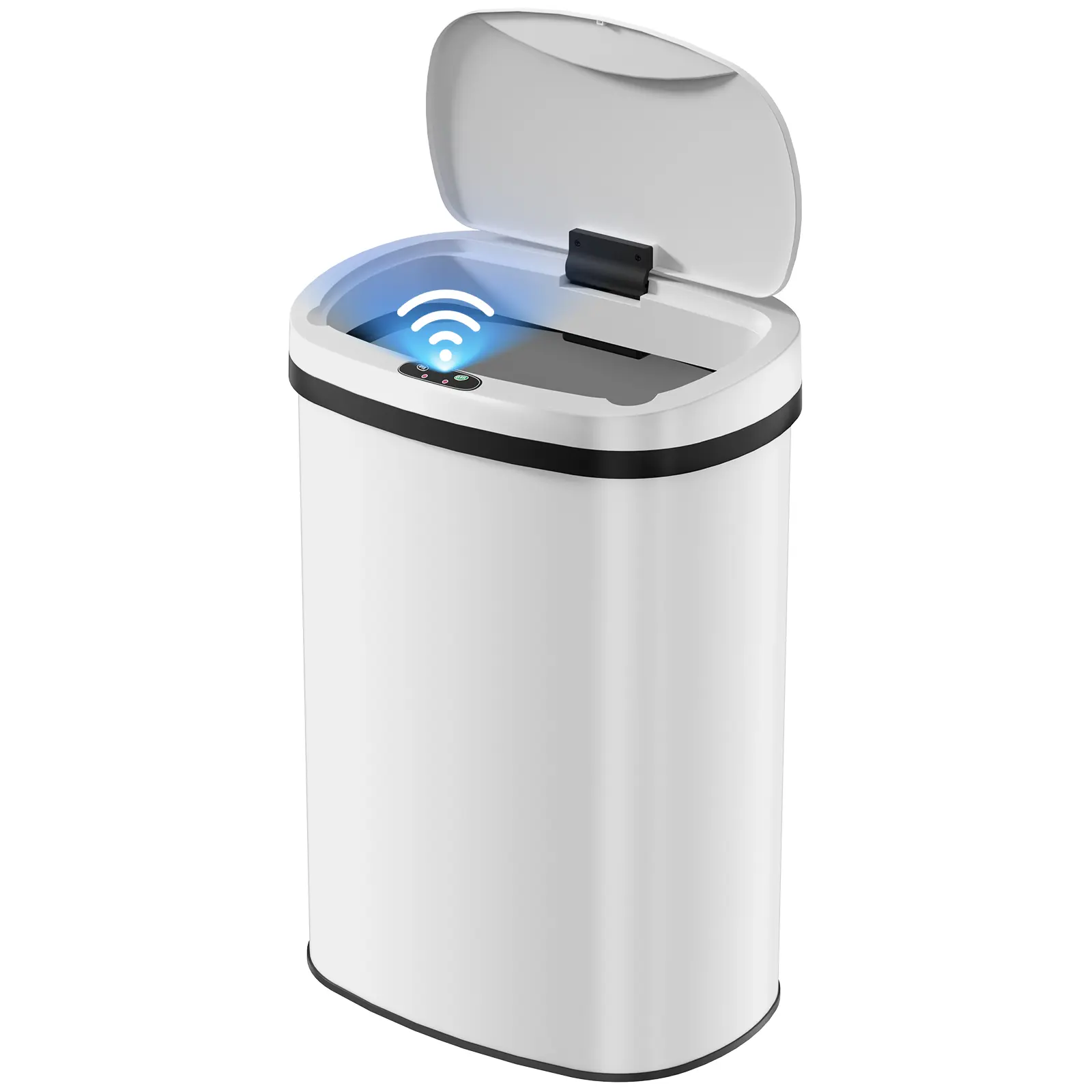 Automatic Trash Can, 13 Gallon Touchless Sensor Garbage Can, Electric Touchless Trash Bin with Removable Lid, Fingerprint Resistant Stainless Steel, Long Lasting Battery, 50L Capacity