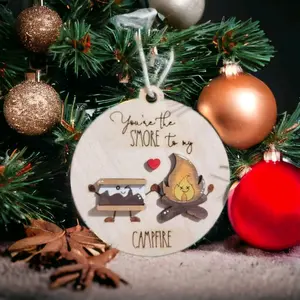 Smores & Campfire Couples Ornament