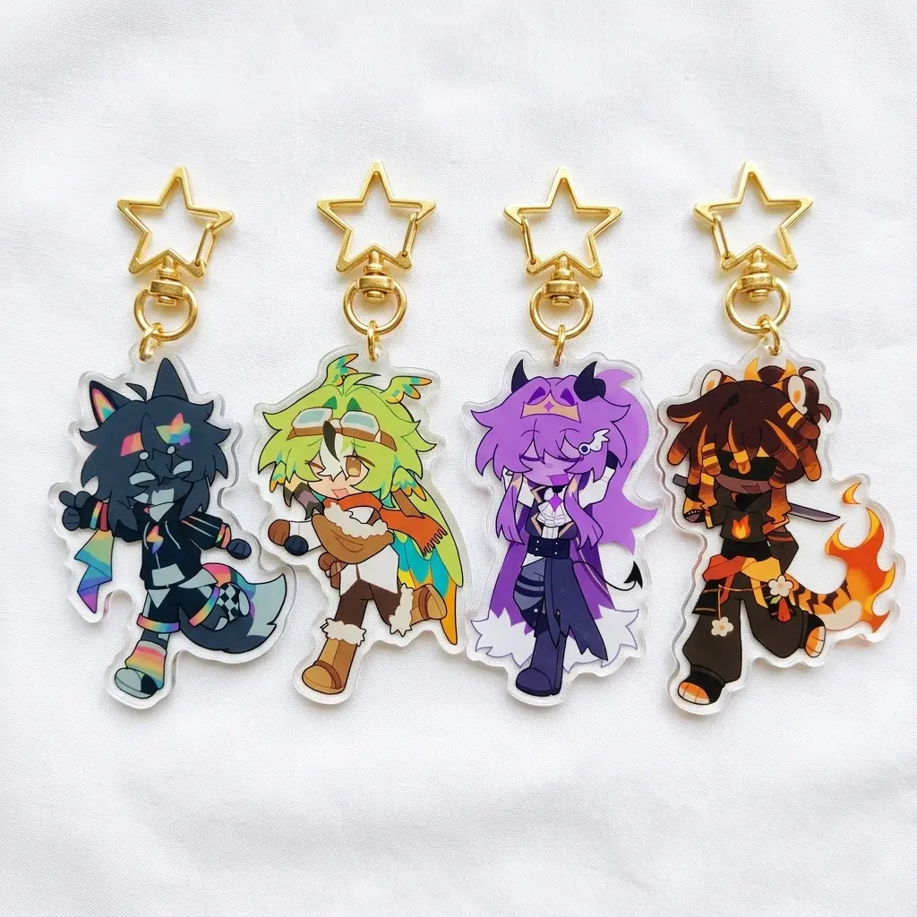 Unstable Universe MCYT Yt Translucent Acrylic Keychain, YT portable universe & lifesteal smp perfect For Bags, Keys, Or Gifts