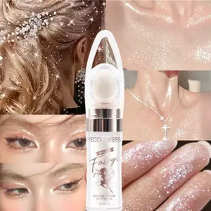1PC Glitter Highlight Powder, with Fine Pearlescent Light, Can Be Stacked, Suitable for Body, Hair, Face and Other Parts, To Meet The Needs of People with Different Skin Colors, Glow Seeker Highlighter