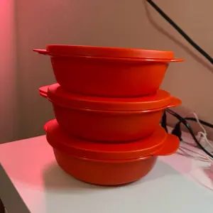 Tupperware crystalWave plus round- Set of 3 - microwave prove