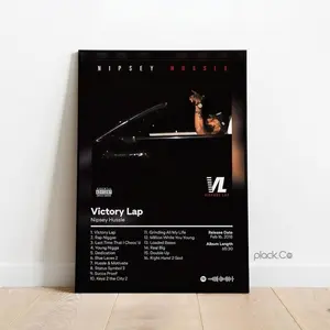 ChatGPT said:  Nipsey Hussle Victory Lap Poster, Hip Hop Wall Art, Album Cover Print, Music Legend Wall Decor