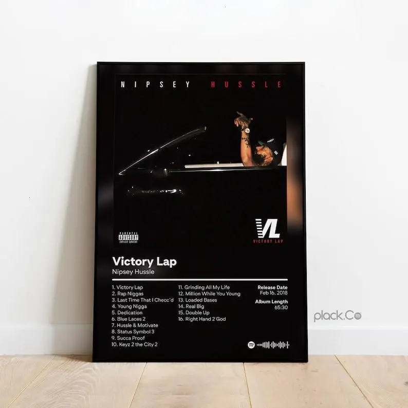 [40% OFF] [UNFRAMED]    Nipsey Hussle Victory Lap Poster, Hip Hop Wall Art, Album Cover Print, Music Legend Wall Decor